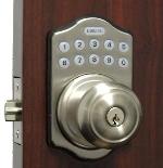 Lockey E Digital Keyless Electronic Knob Door Lock Satin Nickel